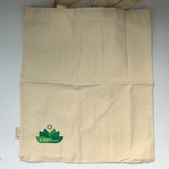 Cotton Canvas Shopping Tote NEW - Picture 3 of 4